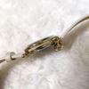 Used Vivienne Westwood White Leather Analog Watch Orb 2 Gold