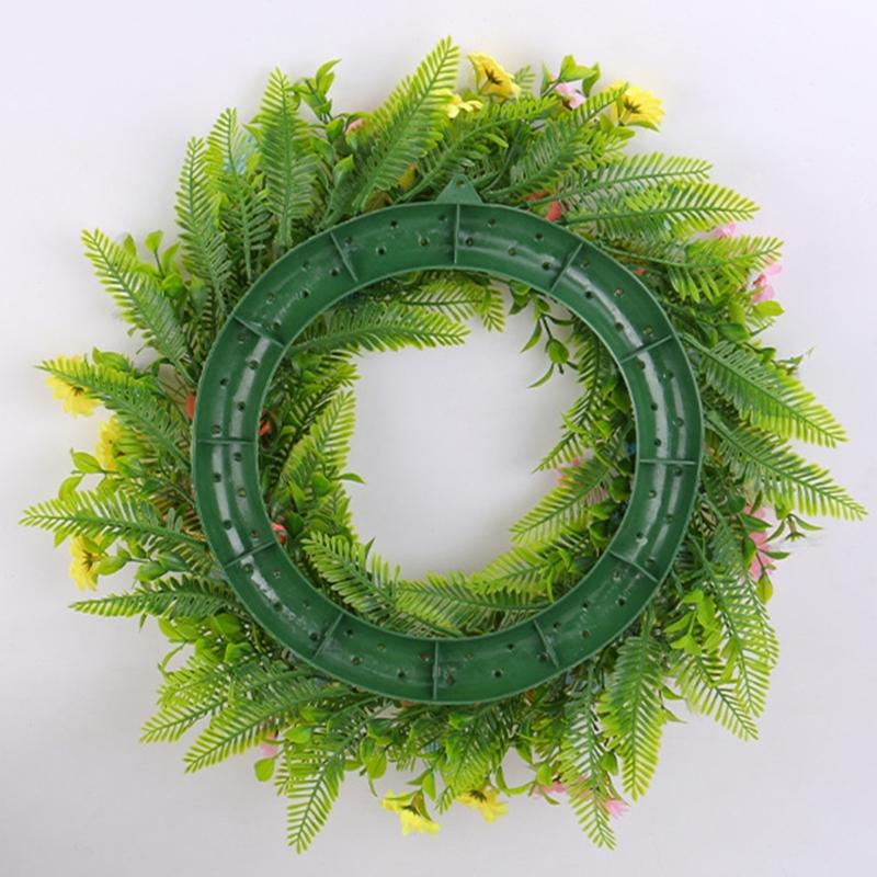 Easter Eggs Artificial Flower Wreath Easter Wreath Wall Hanging Decoration for Front Door Porch Mantels Home Decoration