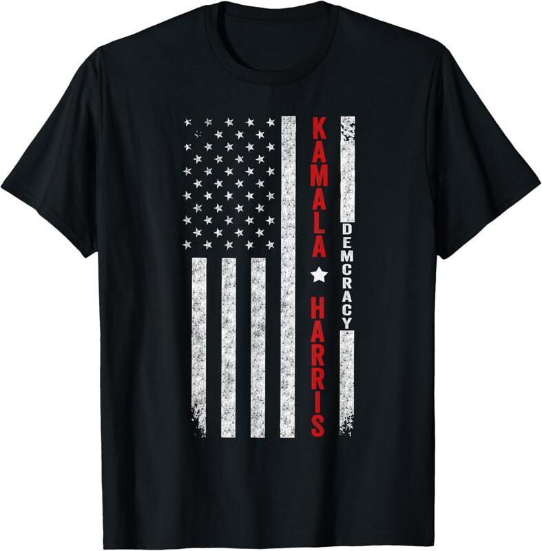 Harris US Flag Democratic Presidential Candidate Gift Unisex T-Shirt