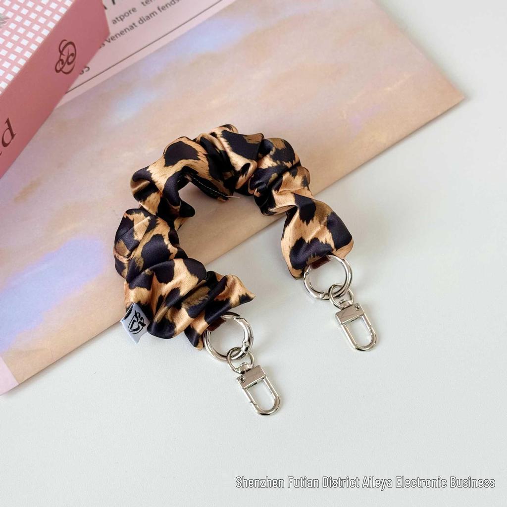 Handheld Double-Ended Buckle Phone Lanyard & Wrist Strap - Elastic Scrunchie with Anti-Loss Design