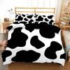 Black And White Milk Pattern Bedding Set Simple Style Soft And Comfortable Duvet Cover Set 2/3-Piece Children's Duvet Cover Set