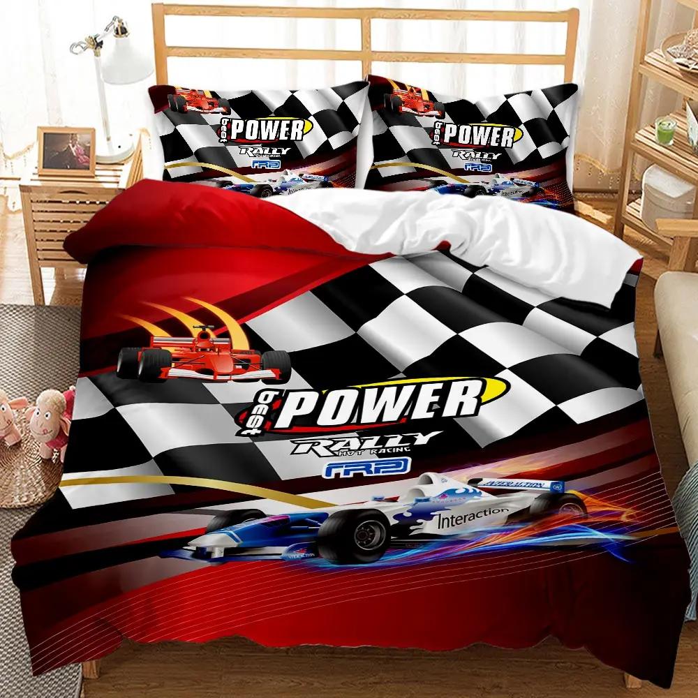 

Гоночний підодіяльник Dirt Bike Twin Size Race Car Competition Extreme Sports Comfort Cover Чоловічий автомобільний поліестеровий чохол Qulit (135x200cm)