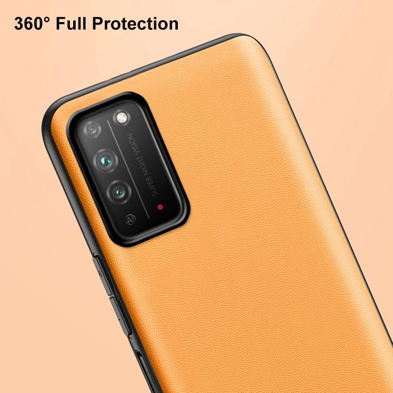 Luxury PU Leather Phone Case For Honor X10 X30 Max X30i Matte Back Cover Silicone Case For Honor View 20 30 Pro Plus 20S 20E 30S