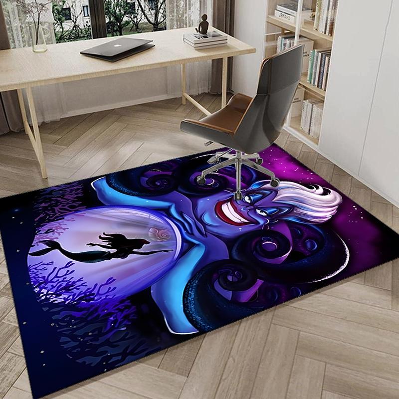 1PC Sea Witch's Tale Rug Game Carpet, Floor Mat for Bedroom Living Room Entryway Rug, Home Decor Idea Gift for Christmas birthday