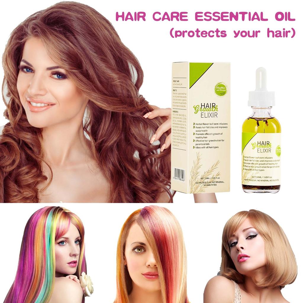 Hair Care Oil Nourishes Hair Helps Hair Makes Hair Soft And Smooth And Makes Girls' Hair Thick And Smooth 50ml