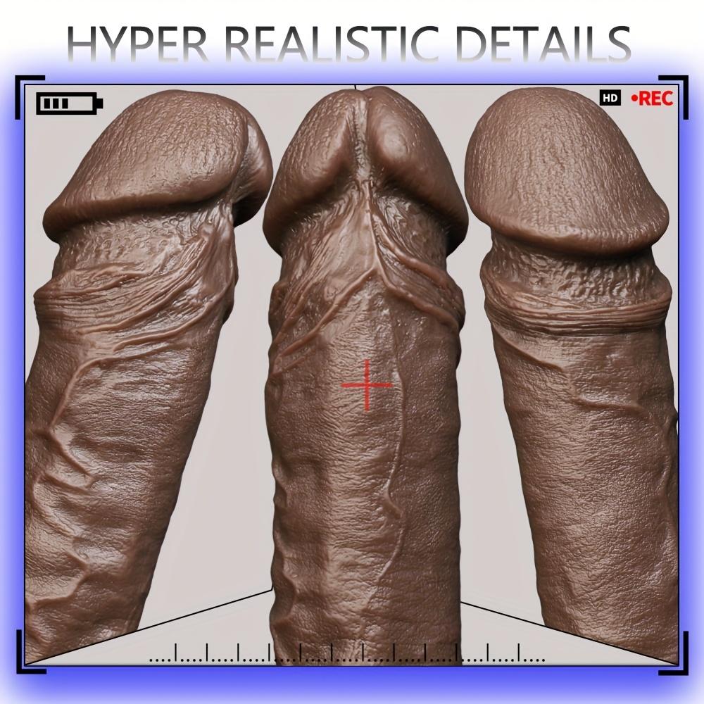 Realistic Penis Sleeve for Men, Soft Silicone with Skin-Like Texture, Secure Hollow Design, Stable Fit, Flexible & Comfortable Adult Toy