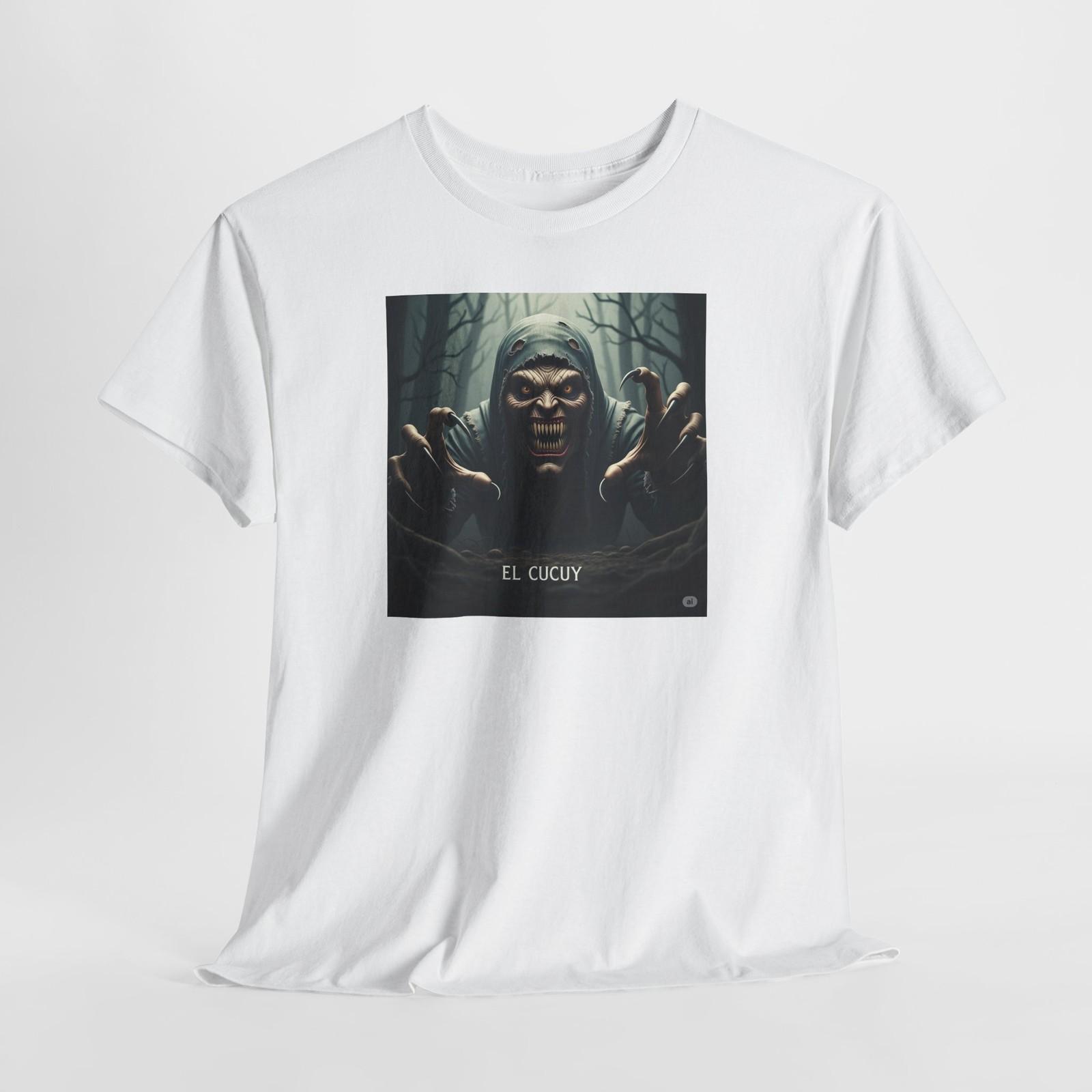 El Cucuy Unisex Tee, Mexican Folklore Graphic Shirt, Mythical Creature Top, S разноцветный