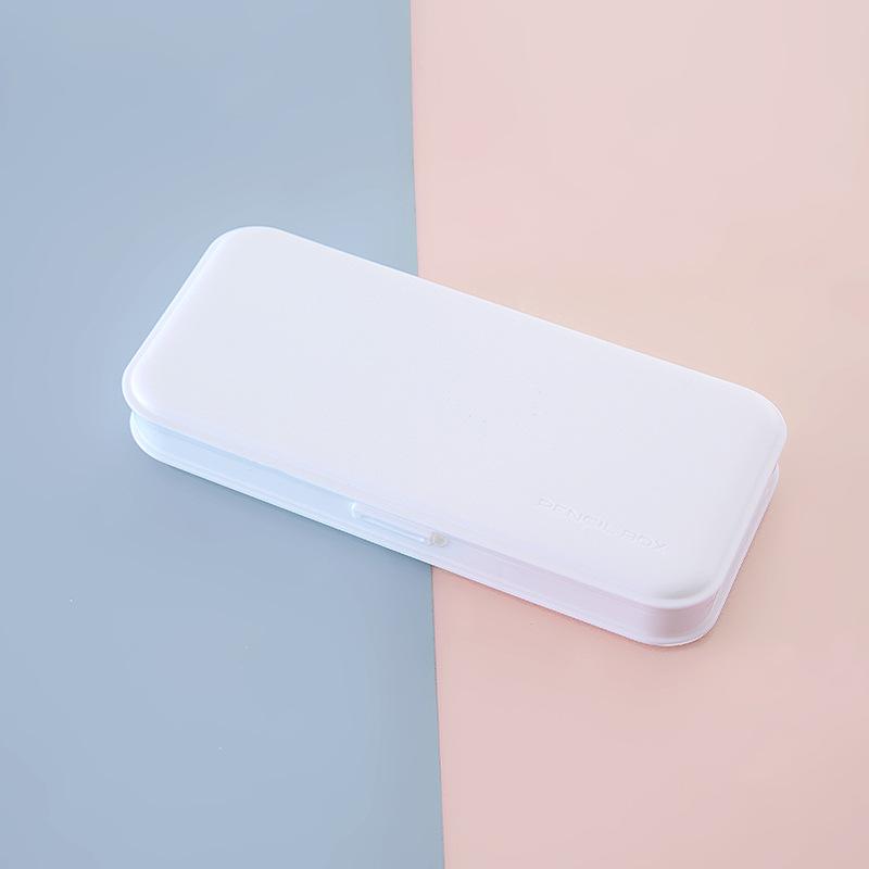 

1 шт., мини-сумка-карандаш, маленькая модная простота, однотонная серия, пенал для возвращения в школу, милый ящик для хранения канцелярских принадлежностей 20.5*9.3*3cm