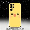 Cute Little Yellow Duck Phone Case For Samsung S25,S24,S23,S22,S21,S20,S10,Ultra,Plus,Lite,FE,Soft Silicone Black Cover