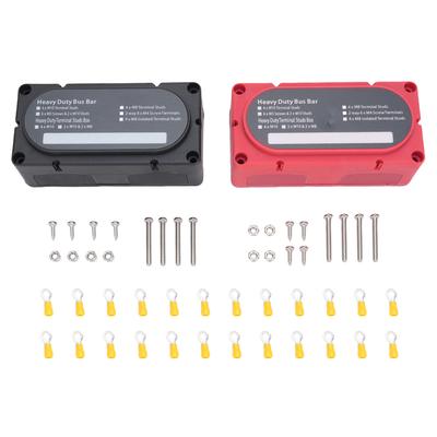 12 Way M8 Terminal Block 150A Multifunctional Power Distribution Busbar for Automobiles Vehicles RVs Marine