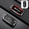 Car Flip Remote Key Fob Case Cover For Skoda Octavia A5 A7 Fabia Superb Kodiaq Karoq Protector Shell Bag Keychain AccessoriesTX5