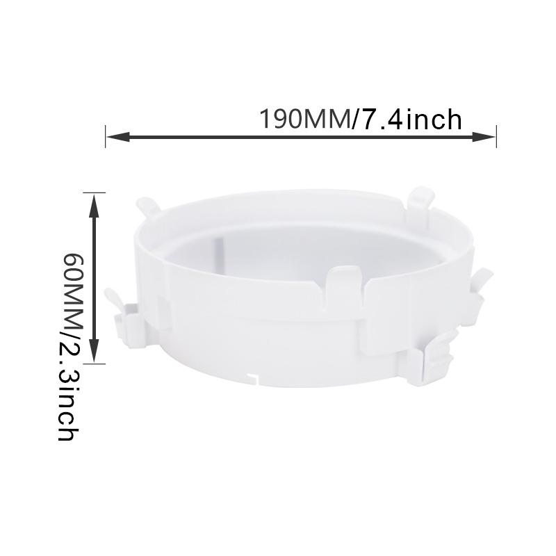 Tragbarer AC-Schlauchadapter Abluftschlauch-Verbindungsring Fensterabdichtungs-Set Rundrohrverbinder für KY-35 KY-25 WWO66