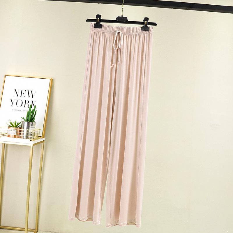 Women's High-Waisted Summer Casual Straight-Leg Modal Pants