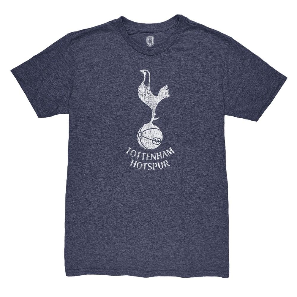 Премиум-футболка унисекс TOTTENHAM HOTSPUR с логотипом, темно-синяя, из смеси тканей - 1863FC XL