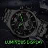 DEYROS Watches Men Watches Date Men's Watches Six Hands Steel Bracelet Watches Quartz Watches Sport Men Watches Luminous Watch Men