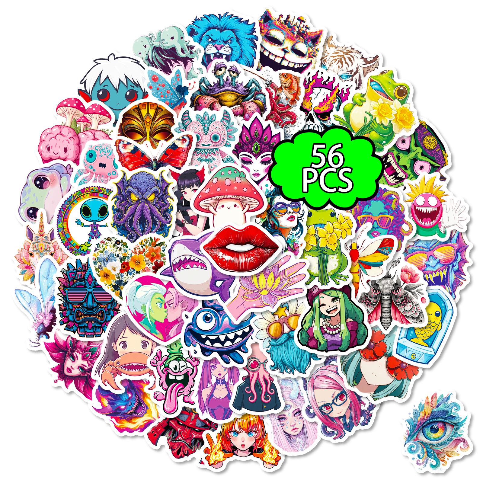 56 Millennium Sweetheart Y2K Abstract Stickers Fantastic And Funny Creative Hand Account Computer Stickers