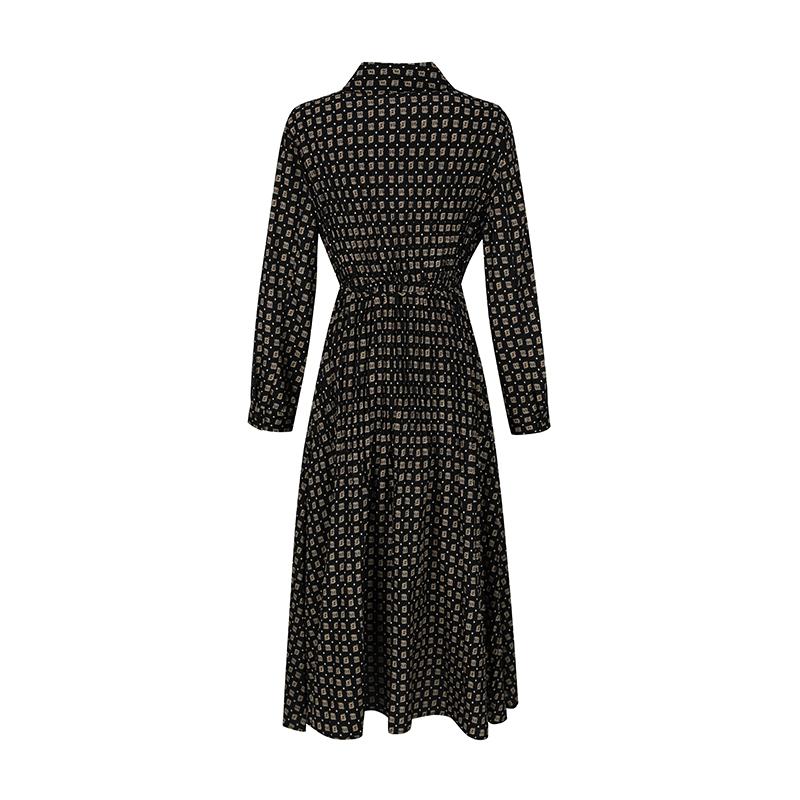 VISITINNEWYORK Pleated Long Sleeve Shirt Dress (Vz9Op15)