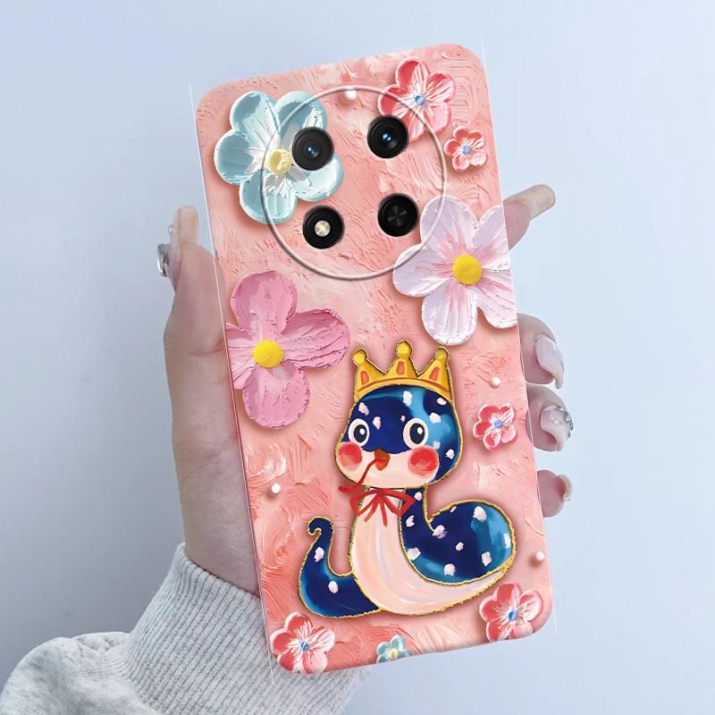 For Honor X9C Case 6.78 inch Bumper Shells Flower Girl Design Soft Silicone Protective Cover for Honor Magic7 Lite Coque fundas