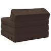 Foldable Sofa Bed Taupe 200 x 70 x 10 cm Fabric
