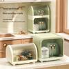 Kitchen Bowl and Cutlery Rack with Dustproof Lid – Storage for Bowls, Plates, Dishes, and Chopsticks