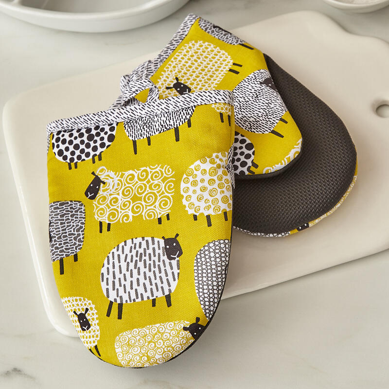 Dotty Ship Sheep Kitchen Gloves Air Fryer Gloves Oven Gloves Kitchen Gloves - Dottie Sheep