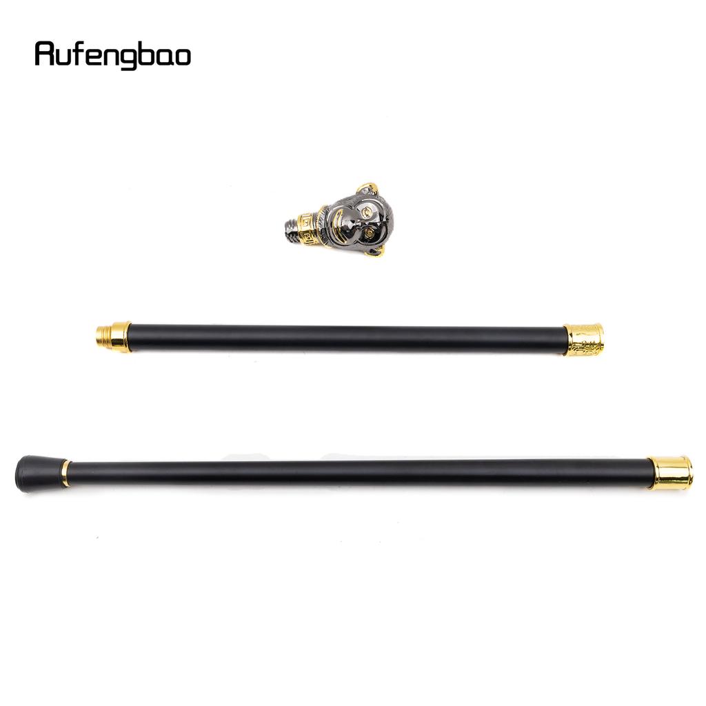 Golden Black Monkey Animal Fashion Walking Stick Decorative Cospaly Vintage Party Fashionable Walking Cane Crosier 92cm