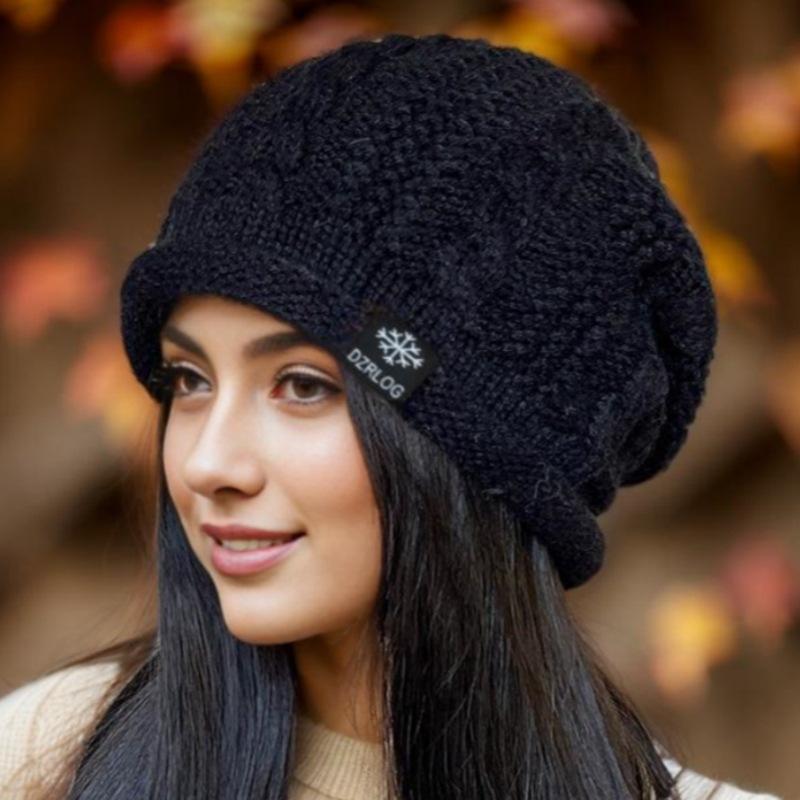 New Women Winter Hats Female Casual Beanie Hat Fleece Lined Warm Knitted Hats