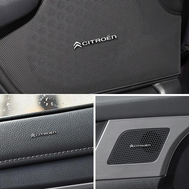 VYTR5 Citroen Car 3D Audio Stereo Speaker Badge Sticker Decal Accessories For Citroen C1 DS3 C2 C3 Vts C4 Saxo C4L C5 C6 C8 Xsara