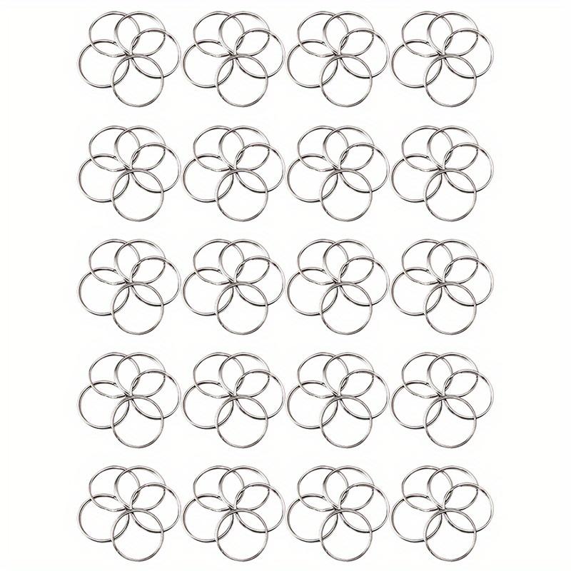 

100 шт./компл. 20 мм железный брелок для ключей многофункциональный брелок прочный домашний ключ и автомобильный ключ аксессуары DIY аксессуары 100pcs/set