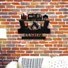 Personalized Campfire Metal Wall Art, Custom Name Sign for Outdoor Camping Decor, Durable Iron Fire Pit Sign