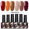 6-Color Nail Polish Glue Set, Popular Color Nail Glue, Phototherapy Nail Polish Glue Can Be Matched Arbitrarily.