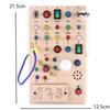 Luminous Wooden Busy Board Switch Toy for Children's Early Education and Fine Motor Skills Development.