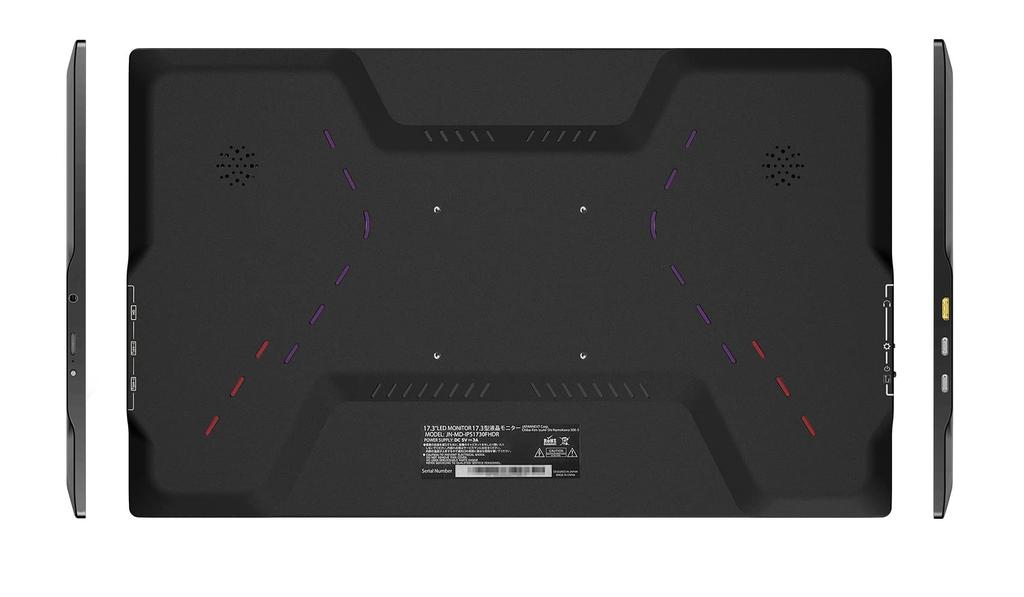 JAPANNEXT calowy monitor mobilny panel IPS rozdzielczość Full HD 1920x1080 z inteligentną obudową PC 17.3 (Zgodność z typem C/MAC/wbudowany głośnik/powłoka antyodblaskowa)