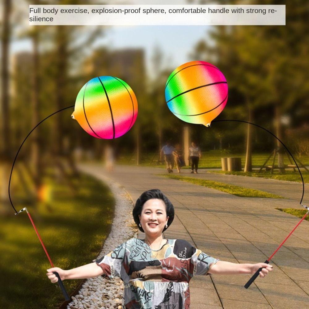 

Надувной слинг, веревка, ручной качающийся мяч, Радужный мяч в виде тыквы, упражнение на растяжку рук