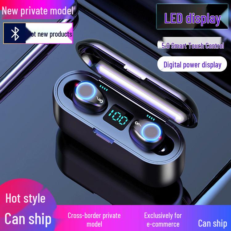 Original TWS Bluetooth 5.0 Earphones with Touch Control, Noise Reduction, Digital Display, and Sports Waterproof Design
