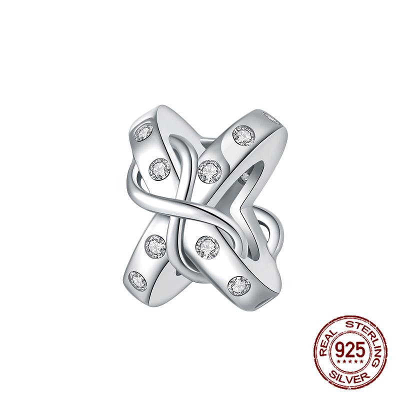 Charms Beads Copper Solid Color Letter Family Forever Tree Of Life Zircon Beads Fit Diy Bracelets Jewelry