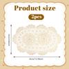 2 Pcs Vintage Lace Placemats Handmade Oval Cotton Crochet Placemats 14x10 Inch Floral Table Mats for Dining Cotton for Furniture Table Bedrooms Home