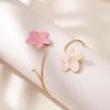 Elegant & Sexy Floral Open Cuff Armlet For Women Vintage Enamel Glaze Craft Flower Open Arm Ring Jewelry Gift
