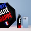 France national football team Pattern Printed Mini 5 Folds 8 Ribs Compact Umbrella Windproof Waterproof Lightweight Portable Folding