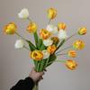 Artificial Tulips Vibrant Floral Arrangement Wedding Flowers Silk Fabric Artificial Flower For Special Occasion Romantic Table