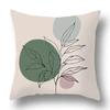 Green Plant Flower Abstract Single-Sided Print Pillowcase – Car, Sofa, Bedroom & Bedside Decorative Cushion Cover