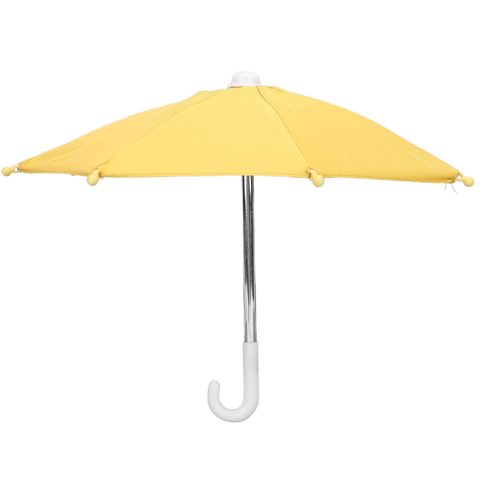

Телефонний сонцезахисний парасолька Милий портативний ПВХ та метал Телефонний парасолька Сонцезахисний чохол для риболовлі Жовтий жовтий