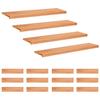 Stair Treads 16 Pcs 110 X 25 X 2 Cm Lacquered Solid Beech Wood