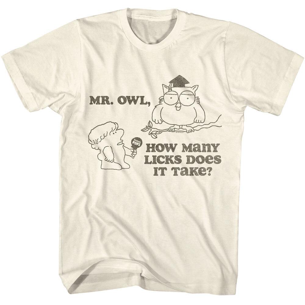 Tootsie Roll Candy Pop s Mr Owl How Many Licks Does It Take Men s T Shirt Unisex T-Shirt S