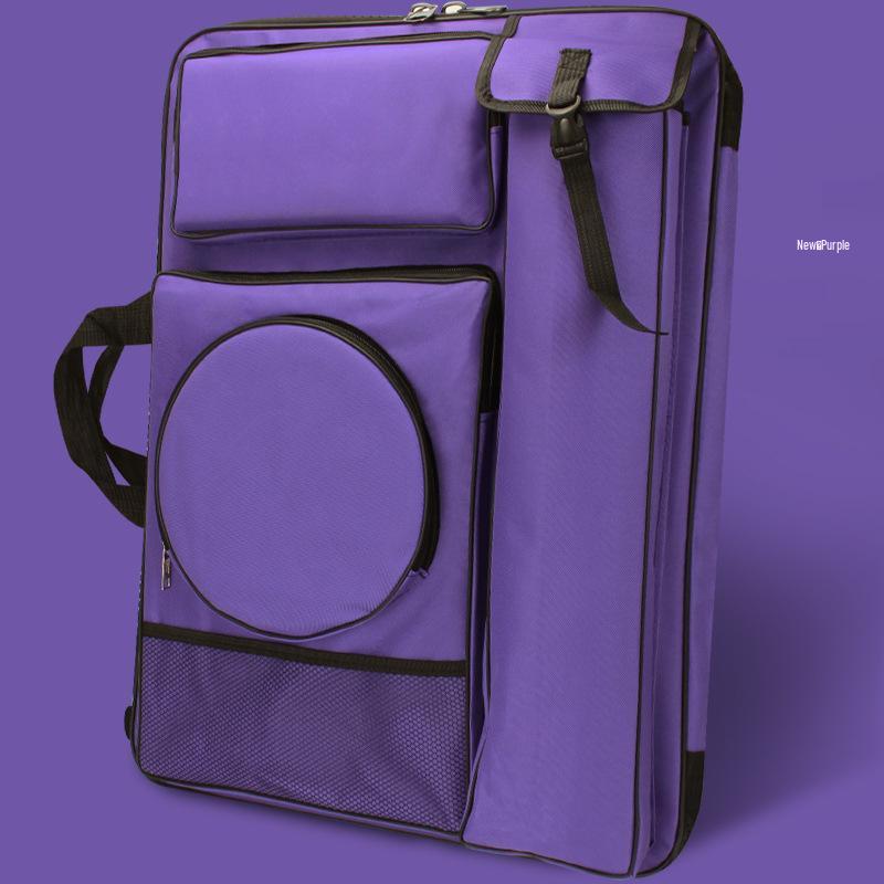 Multicolor 4K Waterproof Multifunctional Art & Drawing Board Backpack with Large Zipper фиолетовый