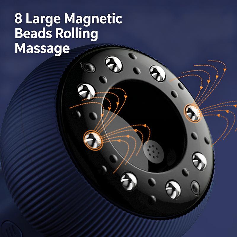USB Genopladelig Mavemassager 9 Niveauer Til Varm Kompres og Justerbar Guasha Sugekop Intensitet Arm- og Benmassage