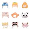 Cartoon Doll Plush Hat Animal Doll Animal Ear Cap Doll Clothing   Change Dressing Game