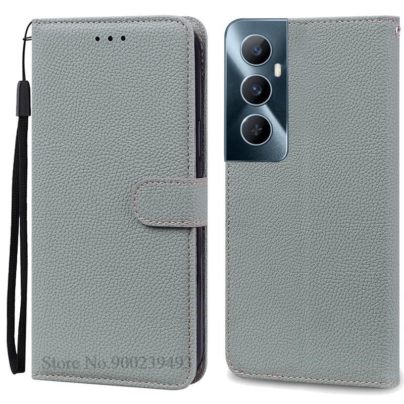 Per Realme C65 Custodia Portafoglio in Pelle con Patta Custodia per Telefono Per Realme C65 4G Coque Fundas Per Oppo Realme C65 Custodia per Telefono