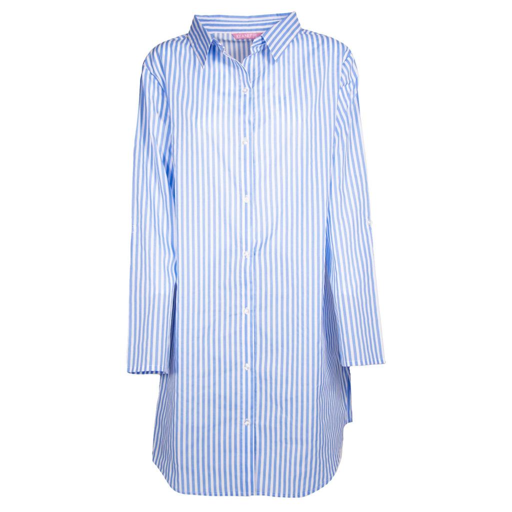 Keanu Womens/Ladies Stripes Cotton Woven Nightie