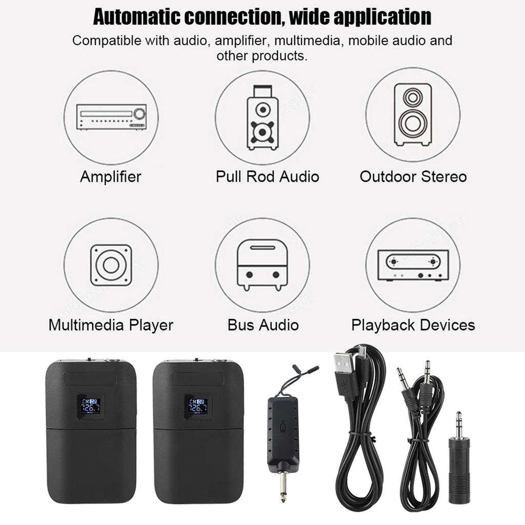 Portable Wireless UHF Mic Headmounted Microphone with Receiver Transmitter